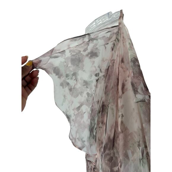 Jenny Yoo Lilac Blush Pink Romantic Whimsical Floral Formal Maxi Dress Size‎ 6 - Picture 8 of 15